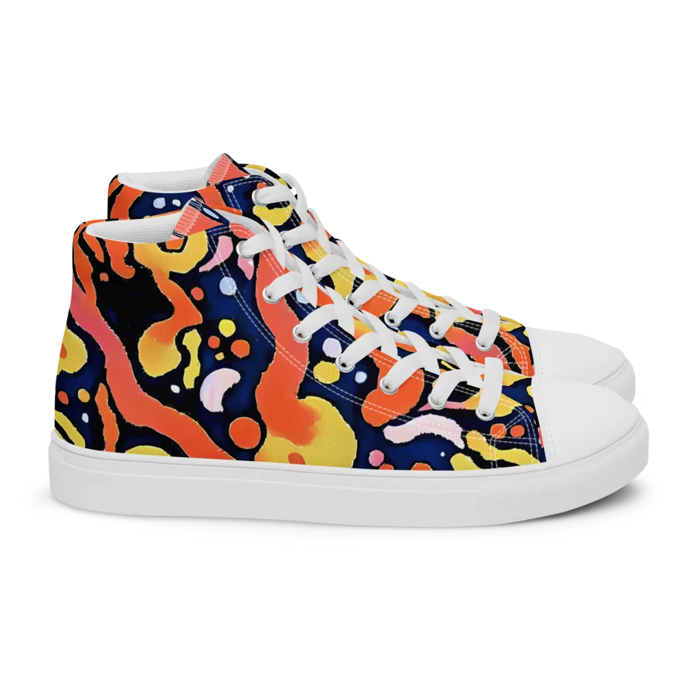 Molten Playground on Women's High Top Canvas Shoes — Right