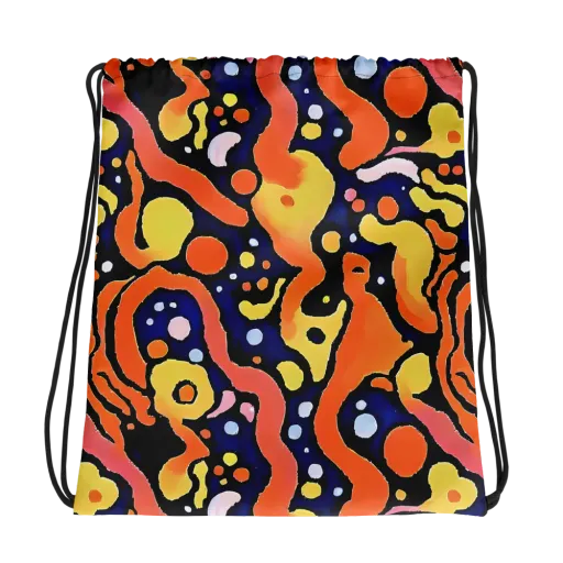 Molten Playground on a Drawstring Bag