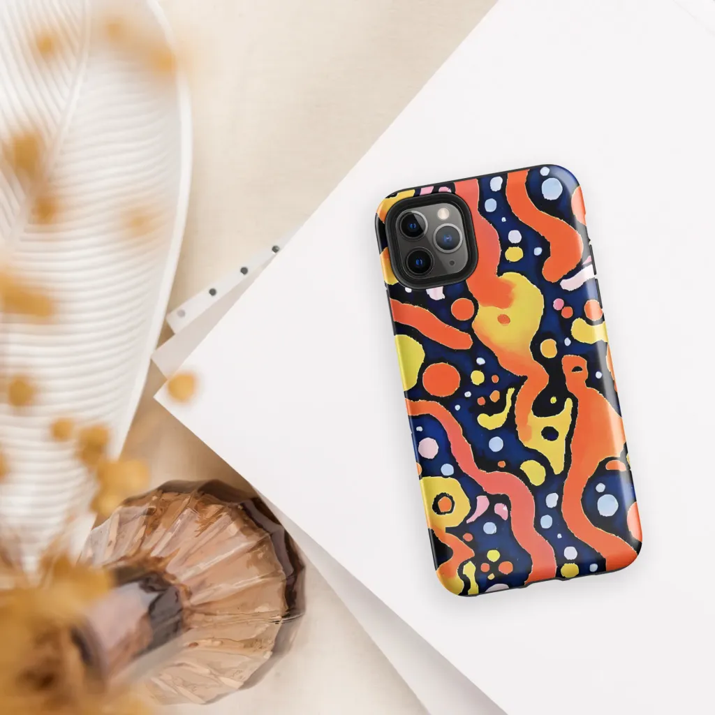 Molten Playground on Tough Case for iPhone® — Front