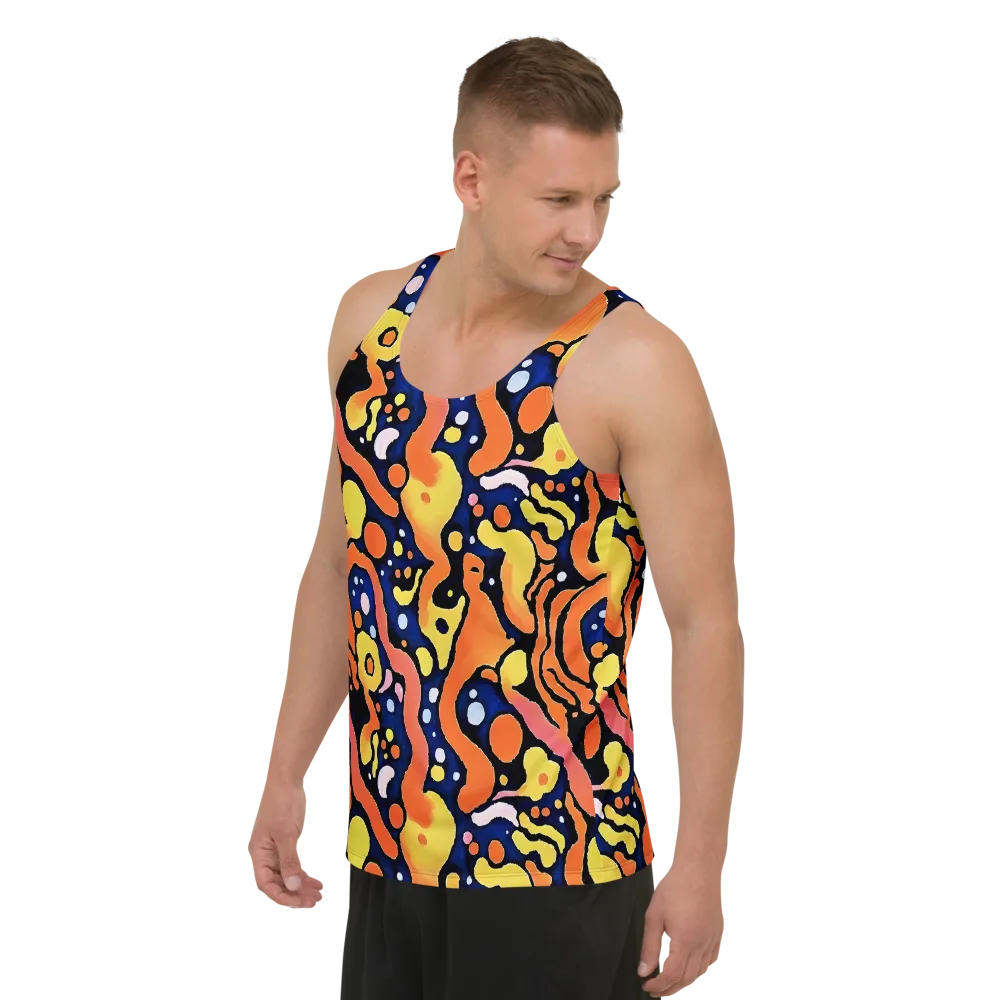 Molten Playground on Men's Tank Top — Left Front
