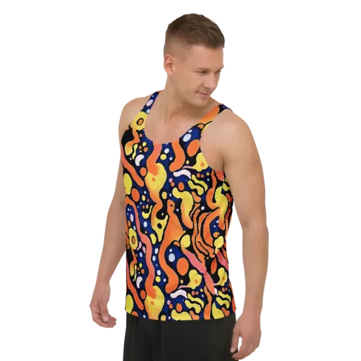 Molten Playground on a Men's Tank Top