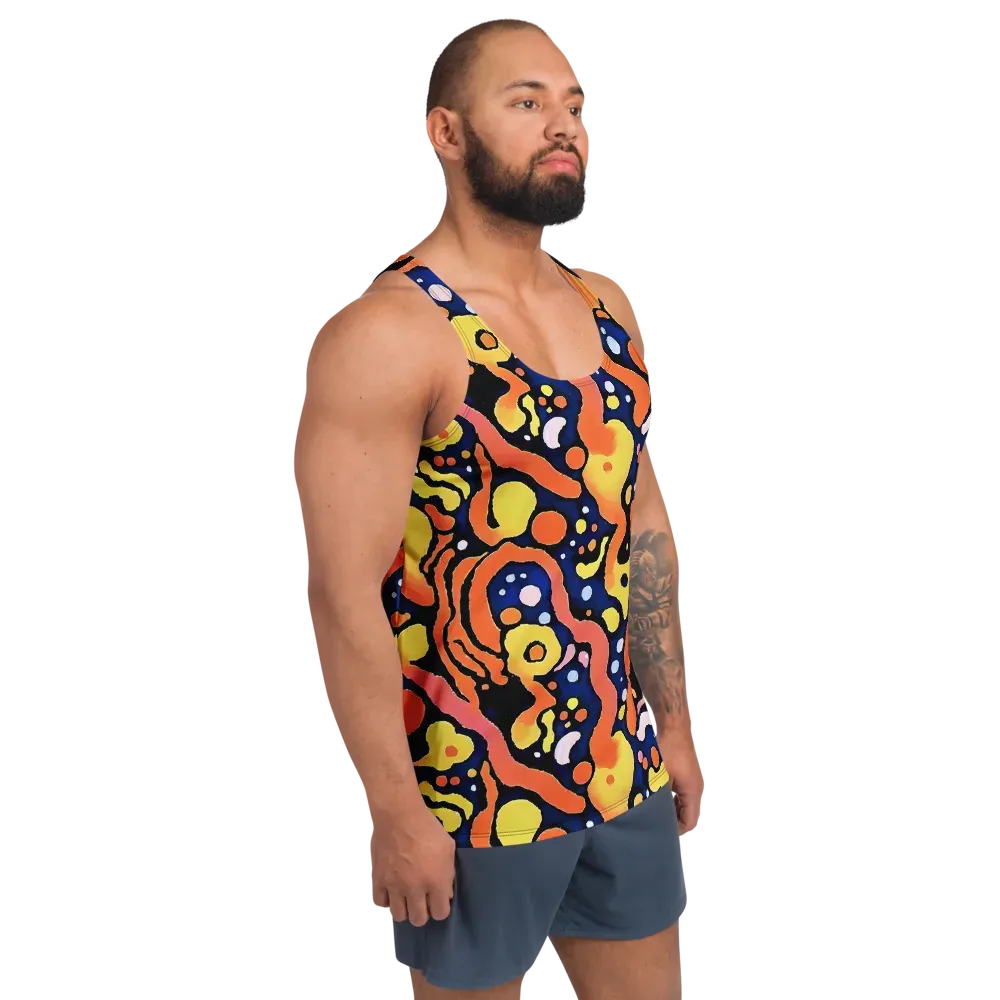 Molten Playground on Men's Tank Top — Right Front