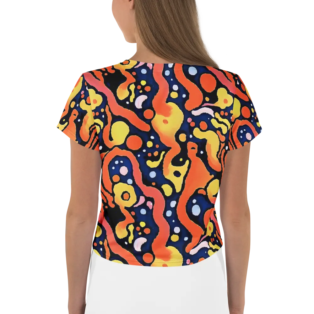 Molten Playground on Crop Tee — Back