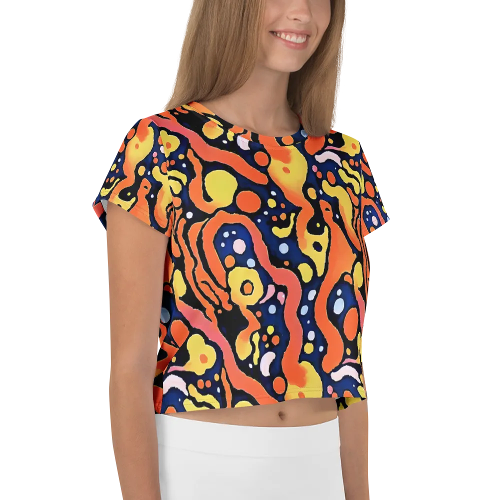 Molten Playground on Crop Tee — Right