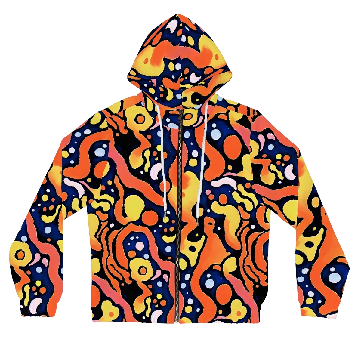 Molten Playground on Women's Full-Zip Hoodie — Front