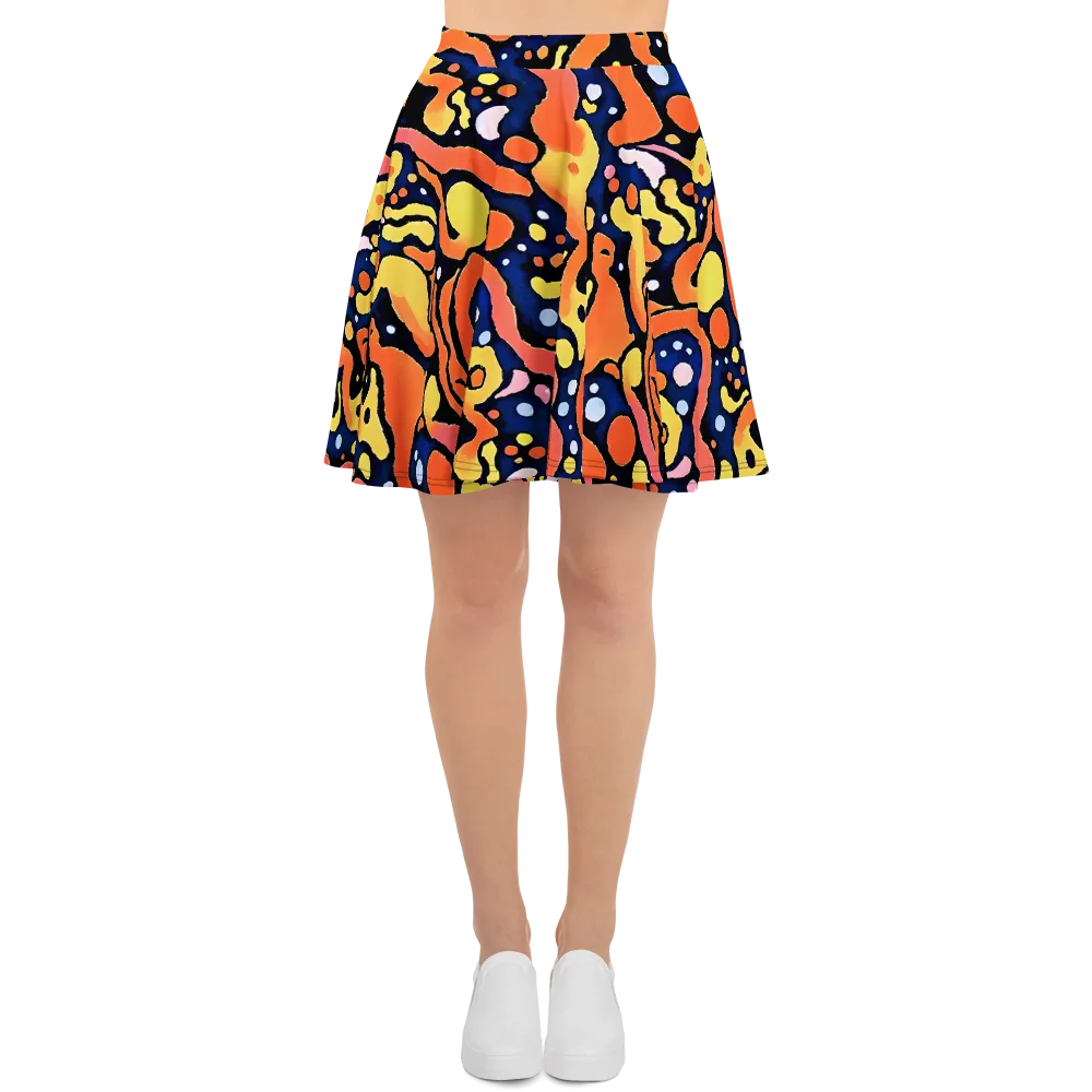 Molten Playground on Skater Skirt — Front