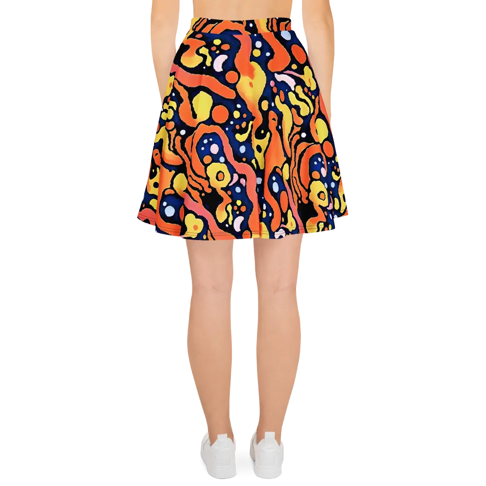 Molten Playground on Skater Skirt — Back