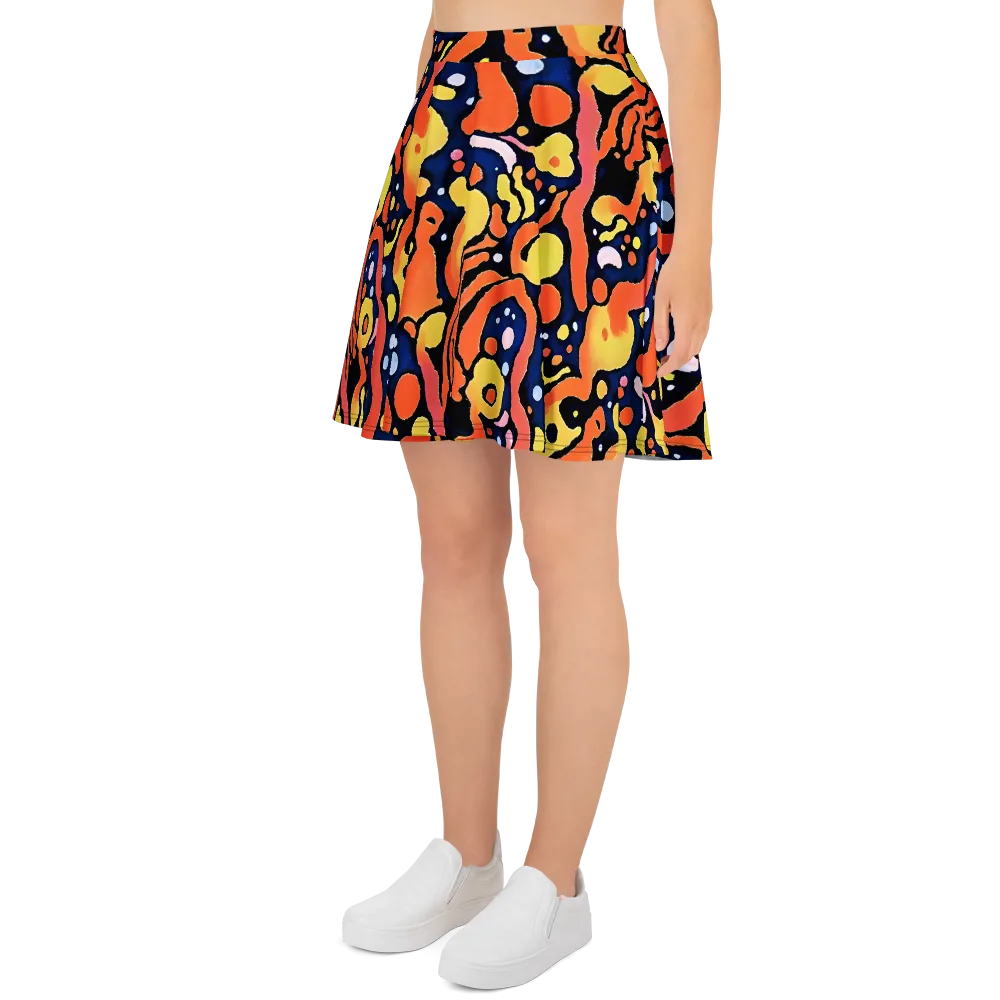 Molten Playground on Skater Skirt — Left
