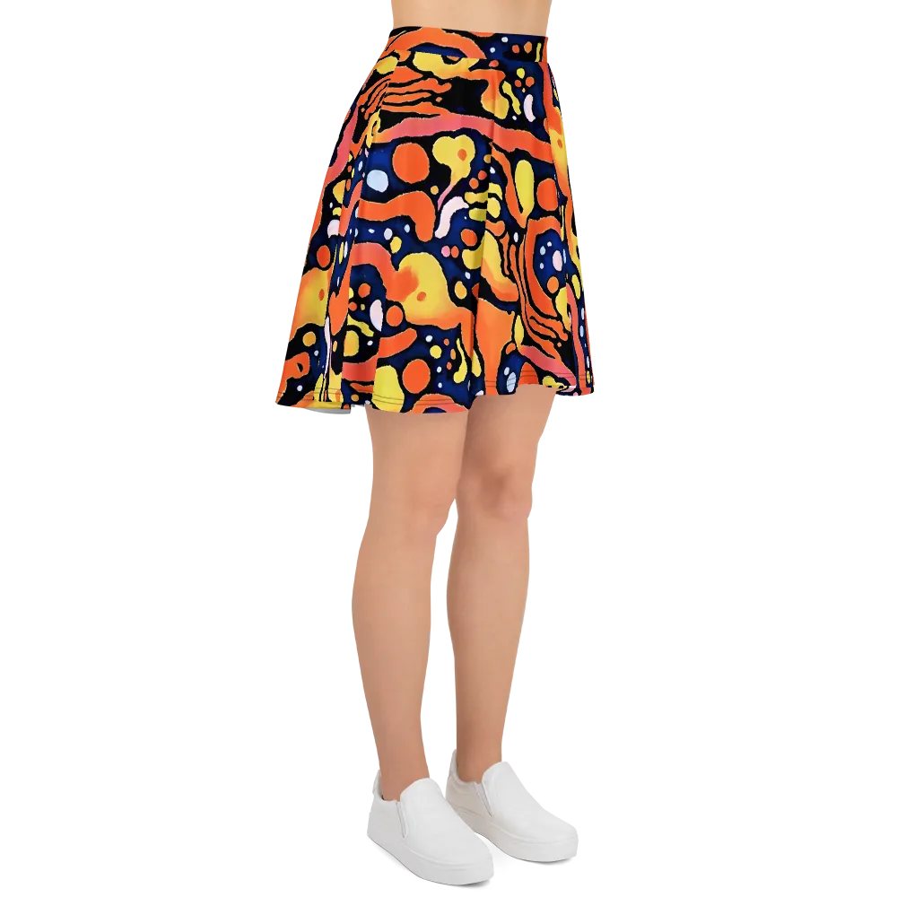 Molten Playground on Skater Skirt — Right