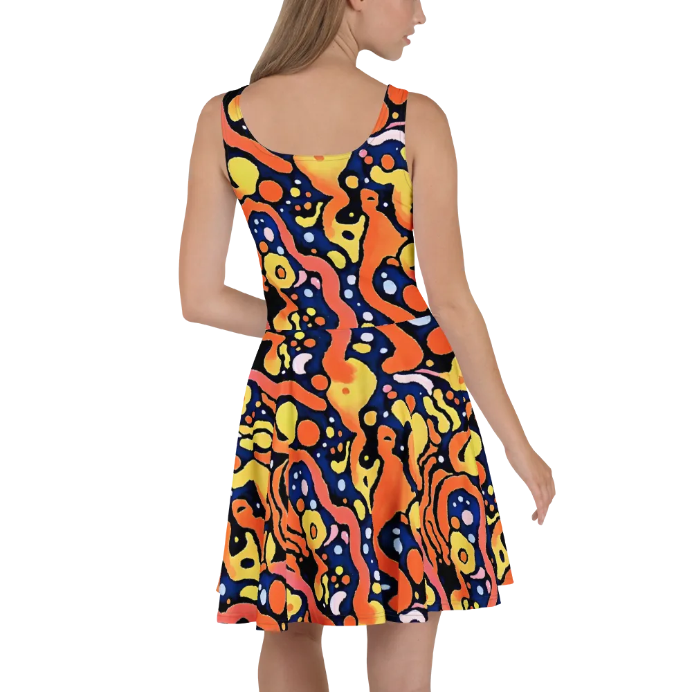 Molten Playground on Skater Dress — Back