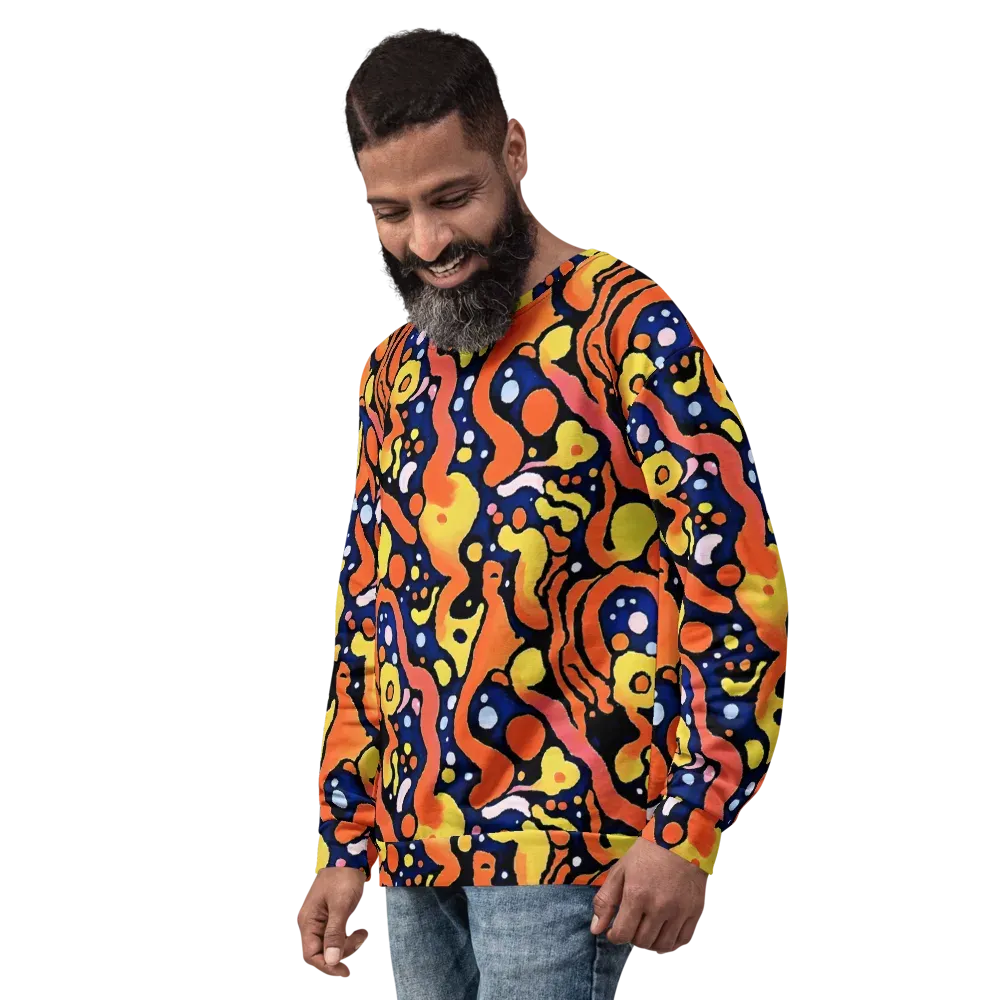 Molten Playground on Sweatshirt — Left Front