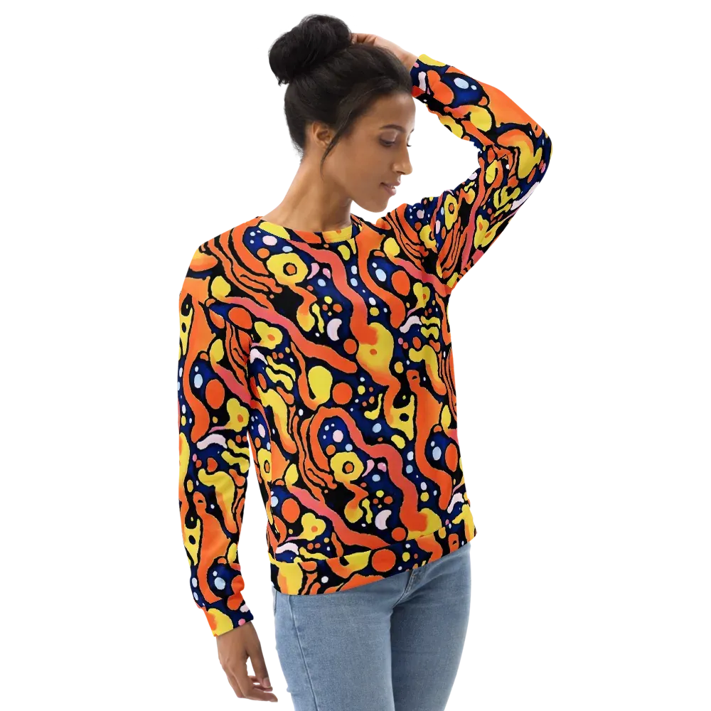 Molten Playground on Sweatshirt — Right Front