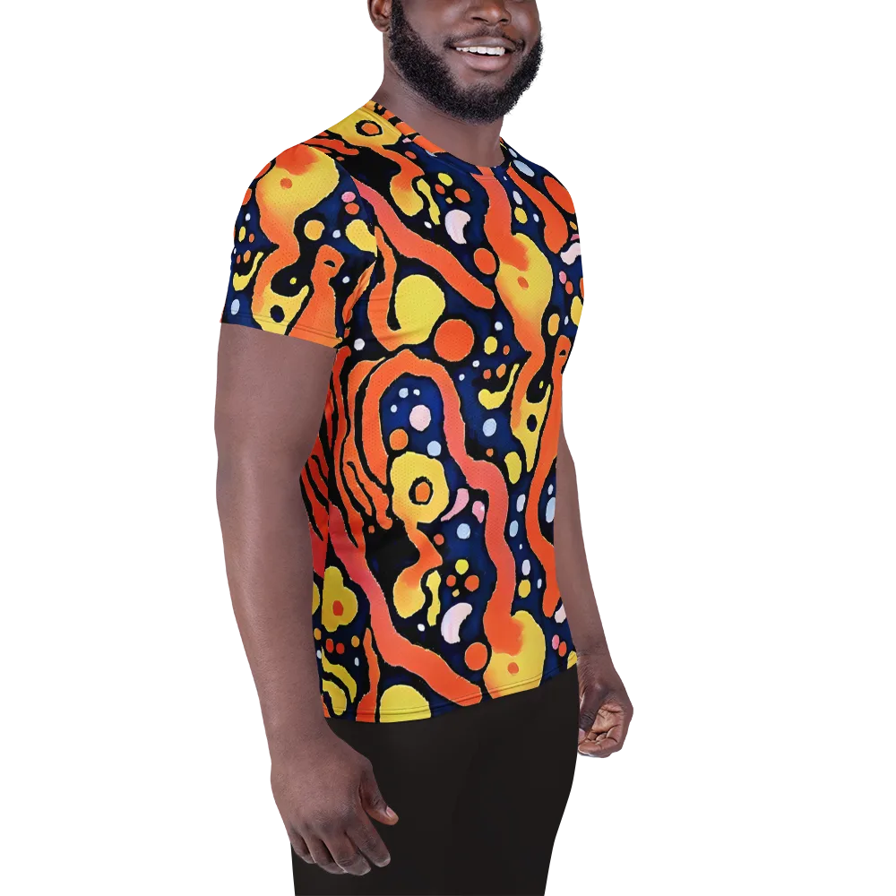 Molten Playground on Men's Athletic T-Shirt — Right
