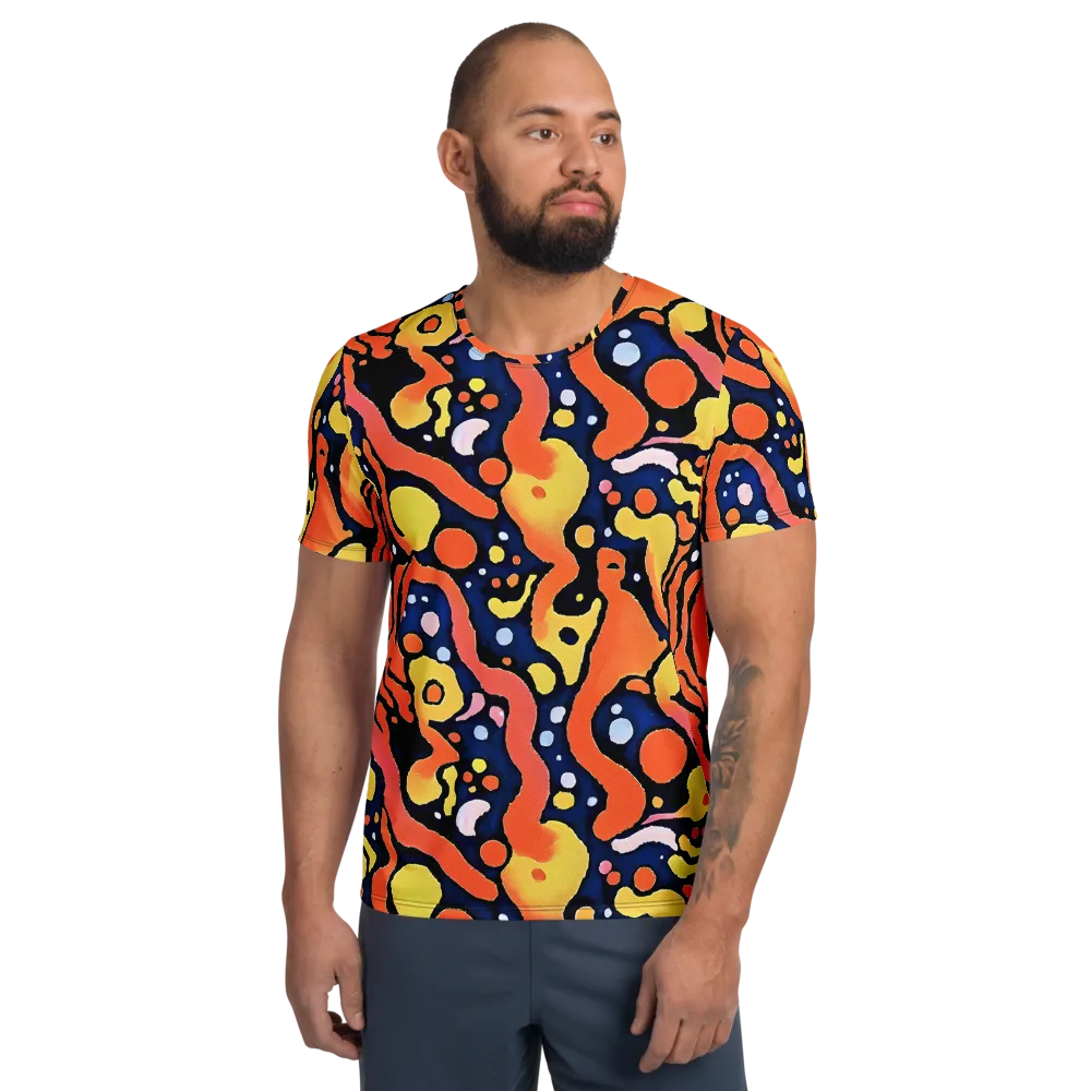 Molten Playground on Men's Athletic T-Shirt — Front