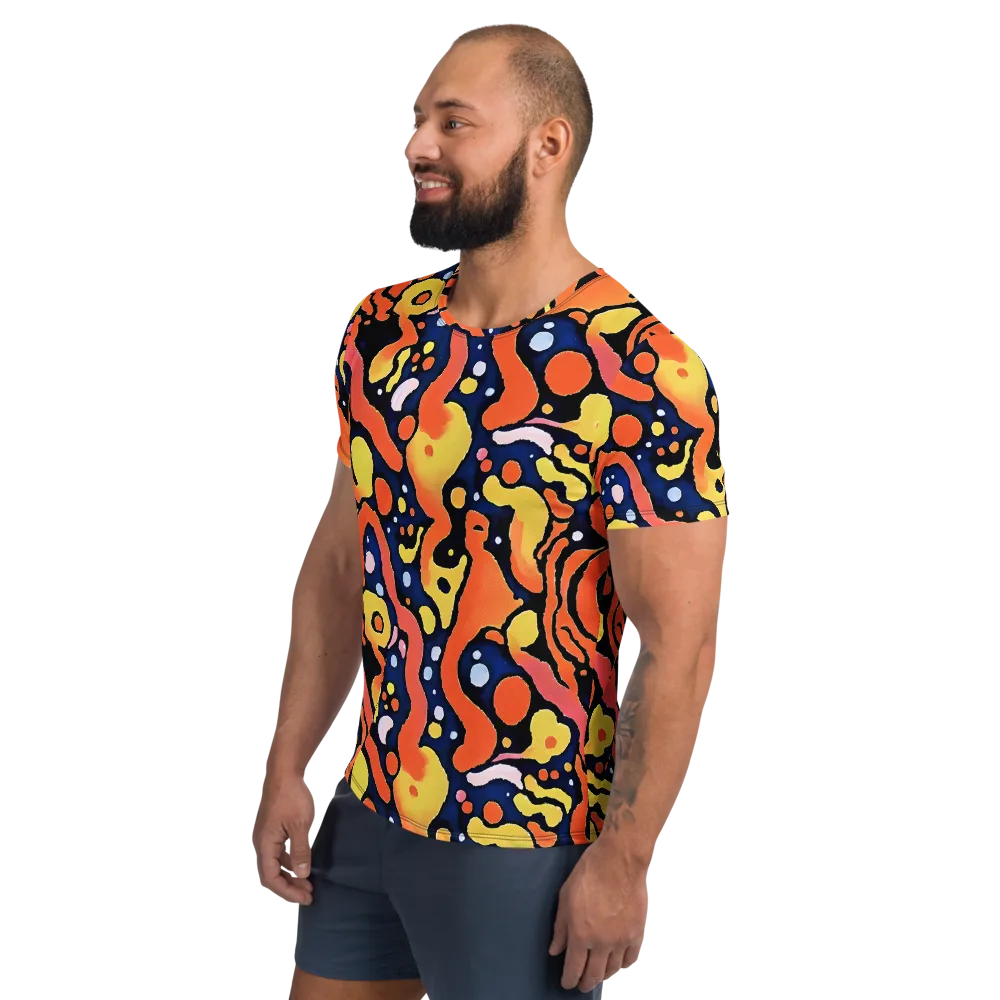 Molten Playground on Men's Athletic T-Shirt — Left