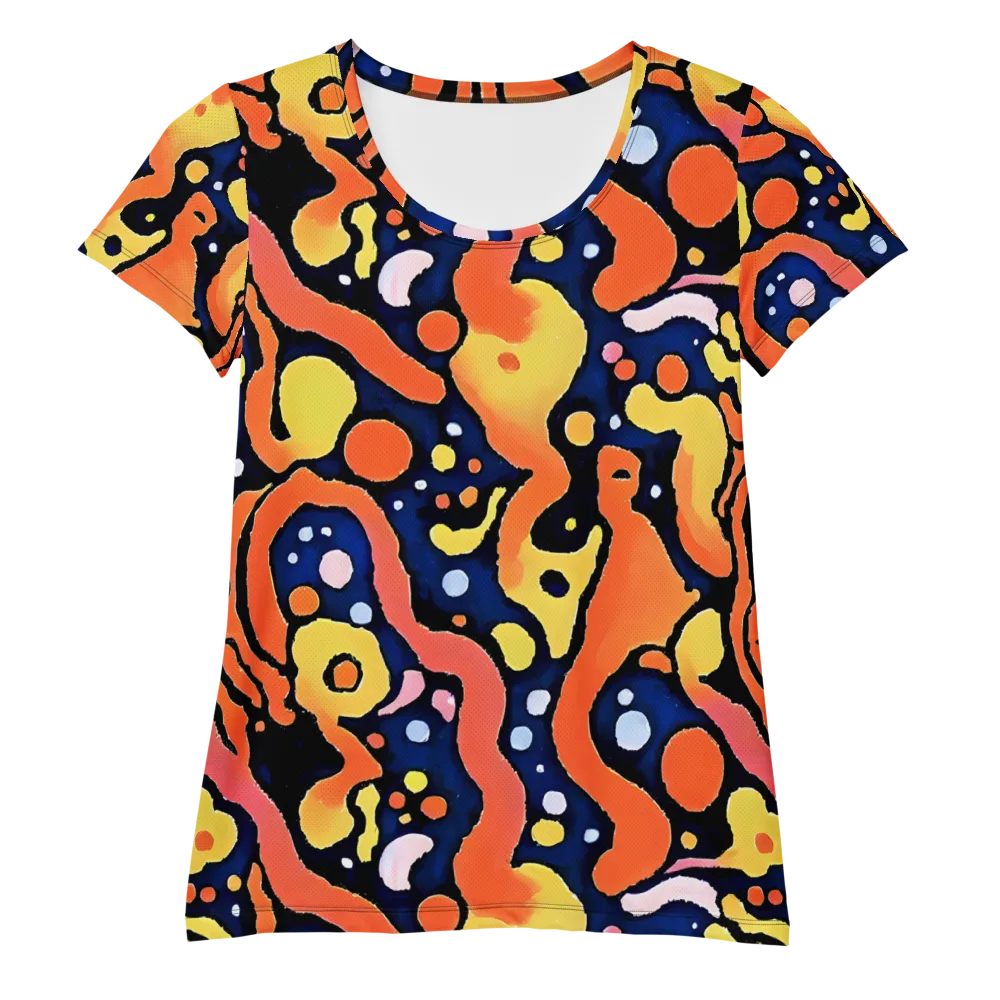 Molten Playground on Women's Athletic T-Shirt — Front