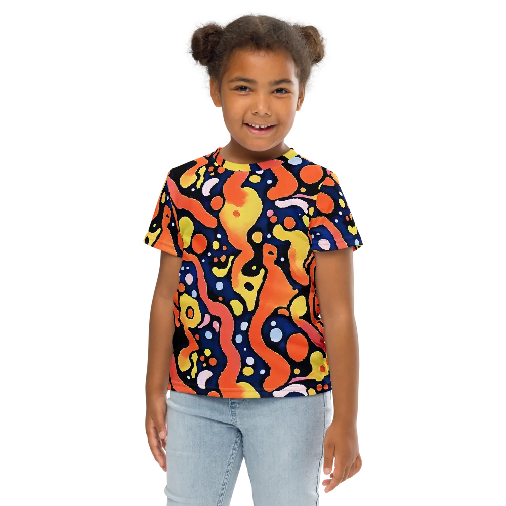 Molten Playground on Kids Crew Neck T-Shirt — Front
