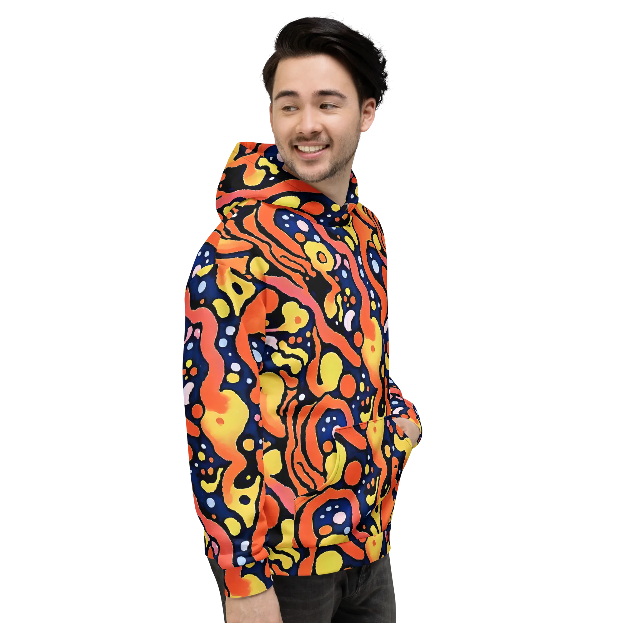 Molten Playground on Hoodie — Right