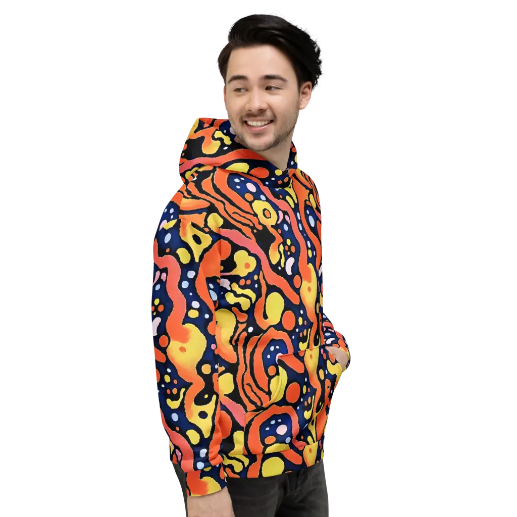 Molten Playground on Hoodie — Right