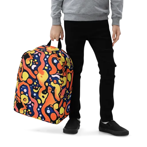 Molten Playground on a Minimalist Backpack