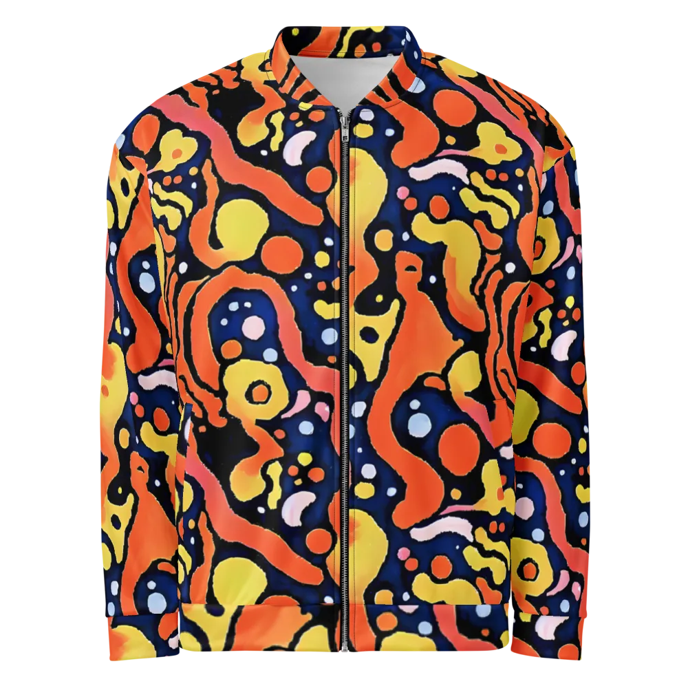 Molten Playground on Bomber Jacket — Front