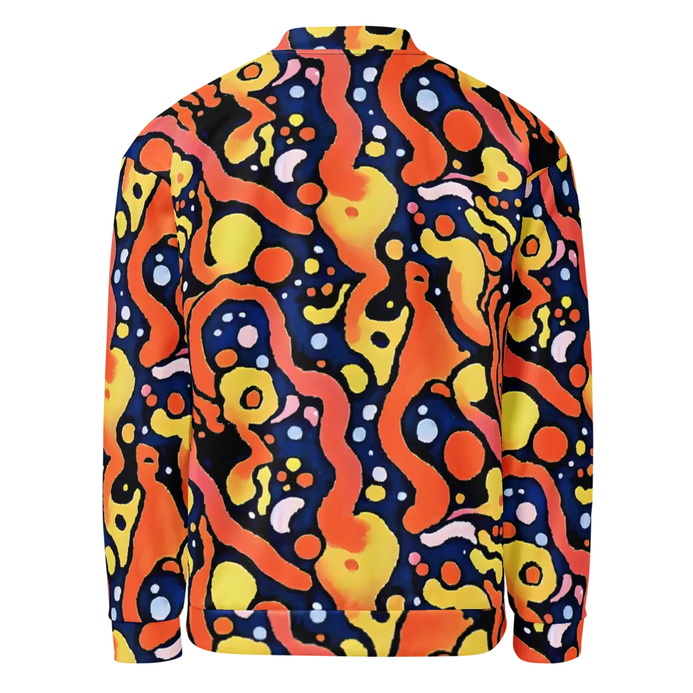 Molten Playground on Bomber Jacket — Back