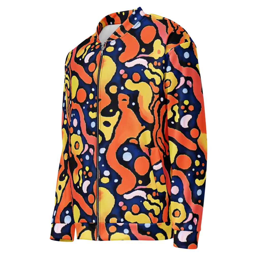 Molten Playground on Bomber Jacket — Left Front