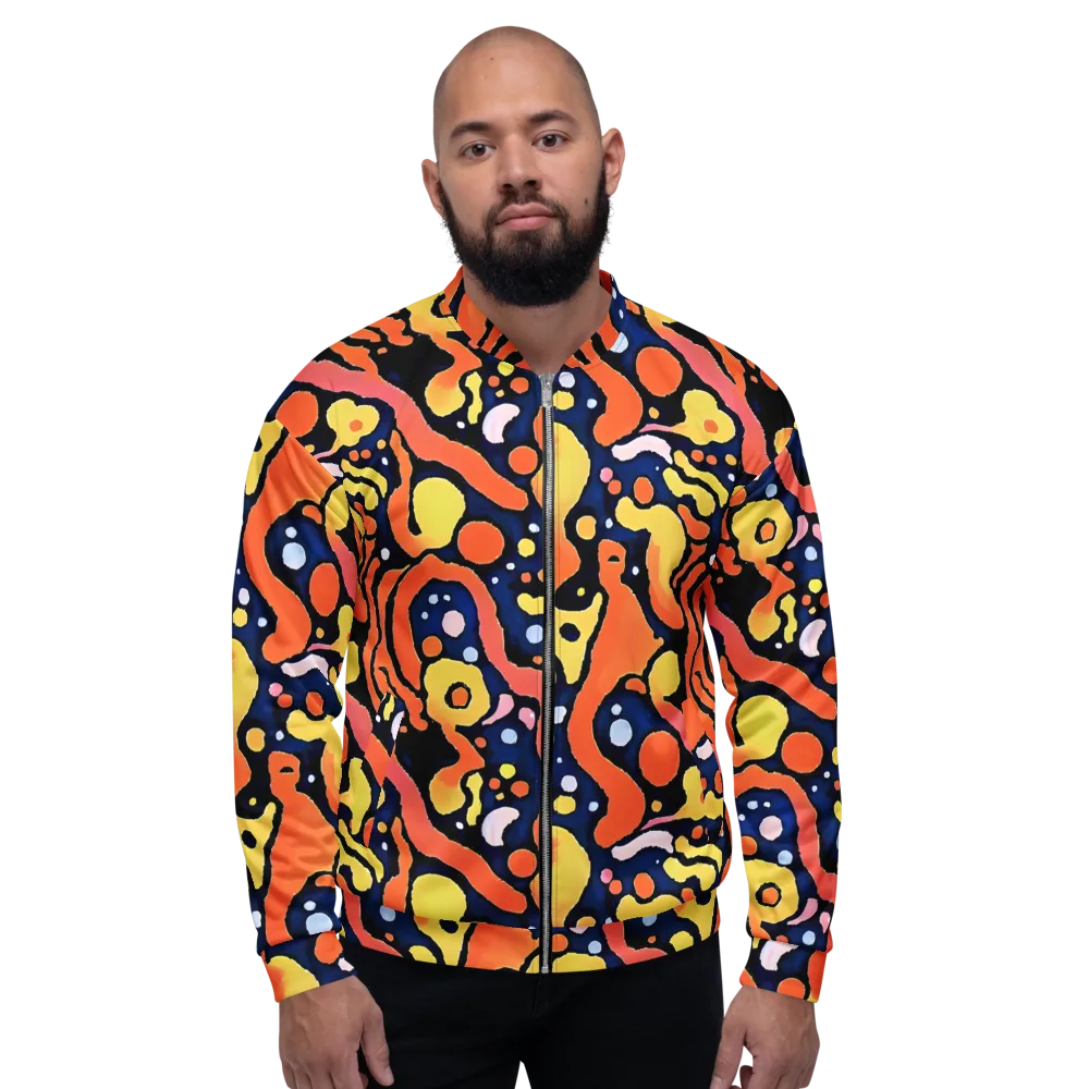 Molten Playground on Bomber Jacket — Front