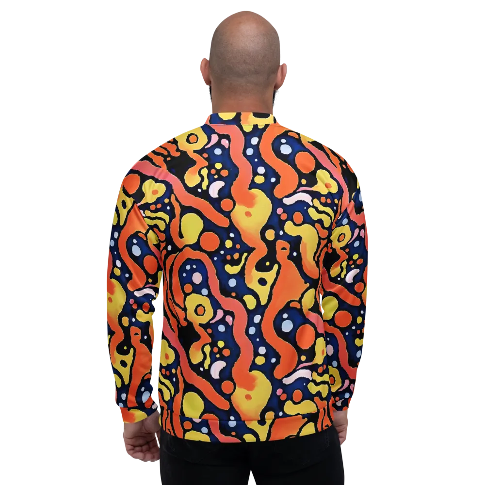 Molten Playground on Bomber Jacket — Back