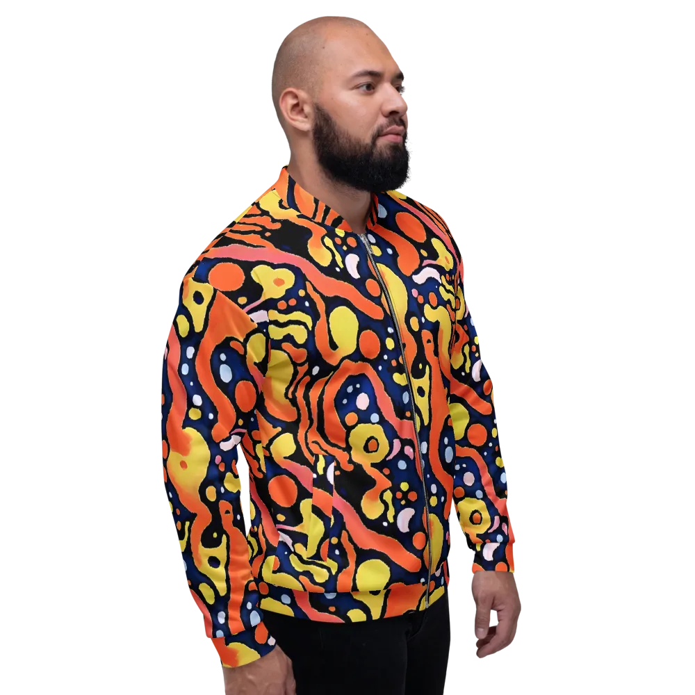 Molten Playground on Bomber Jacket — Right
