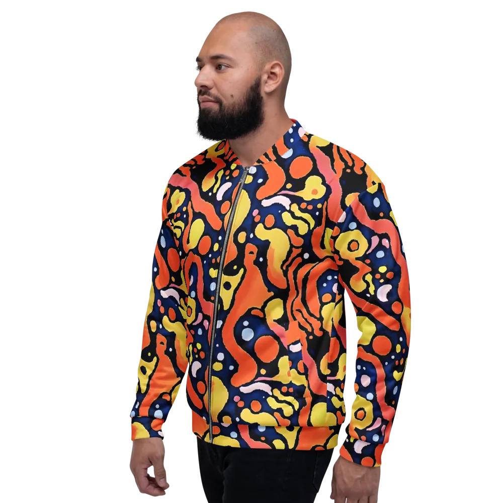 Molten Playground on Bomber Jacket — Left