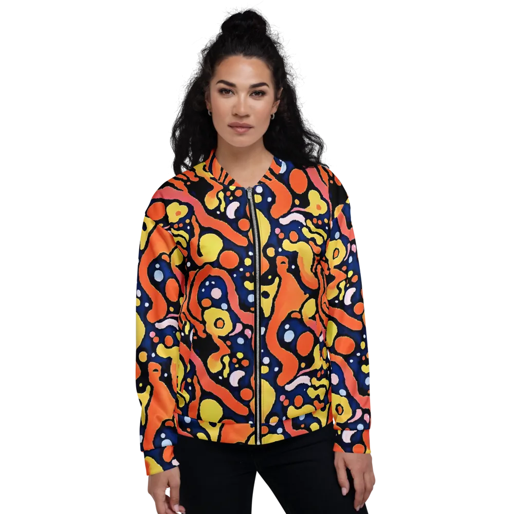 Molten Playground on Bomber Jacket — Front