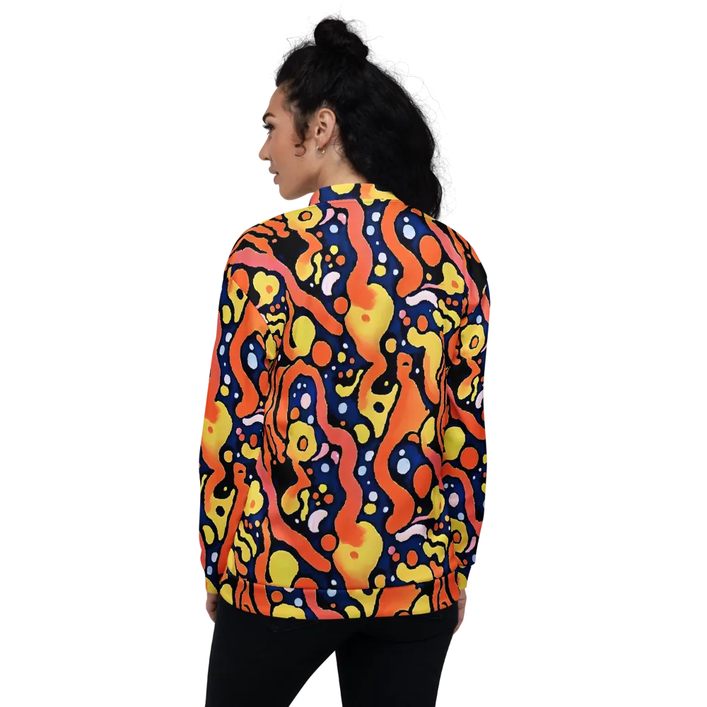 Molten Playground on Bomber Jacket — Back