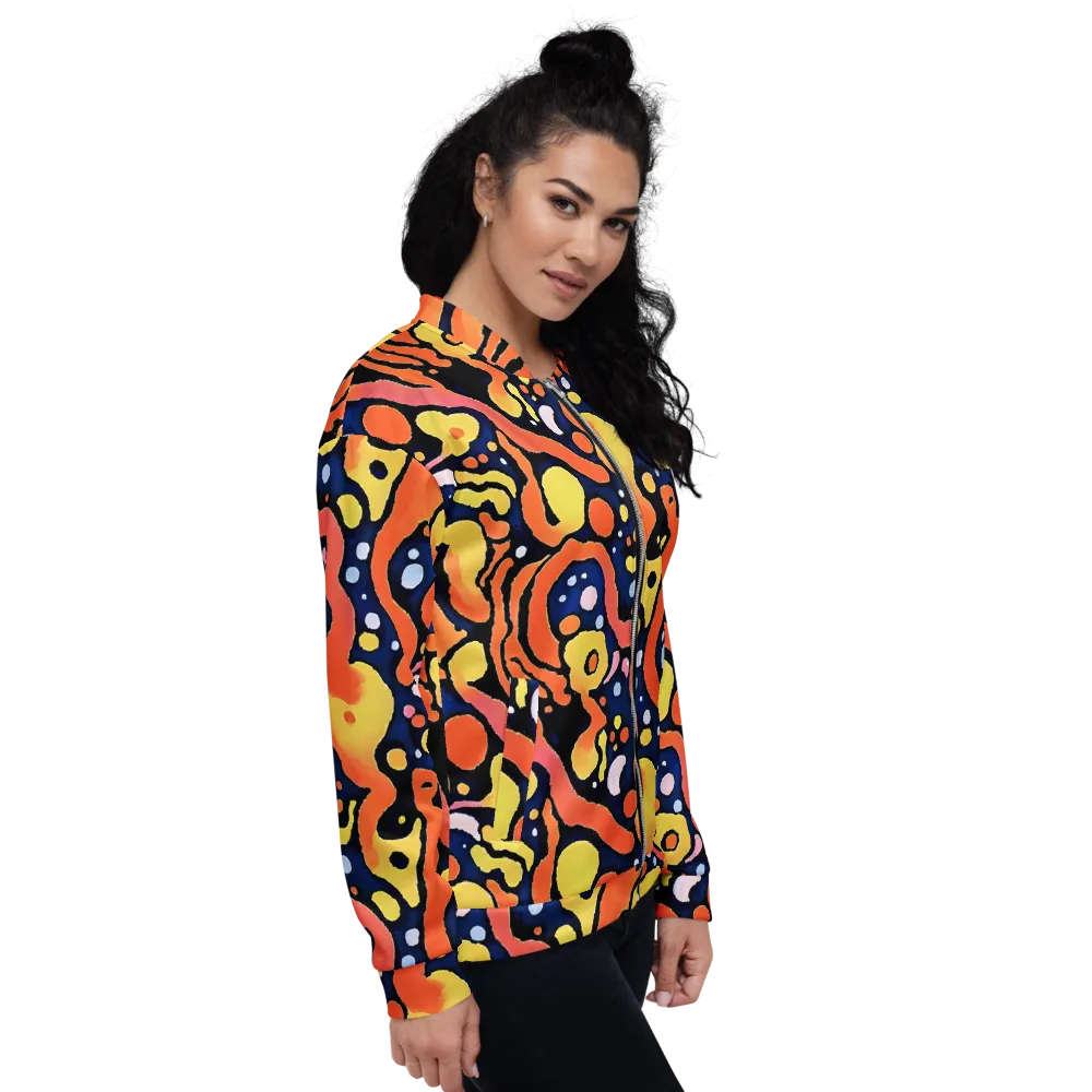 Molten Playground on Bomber Jacket — Right