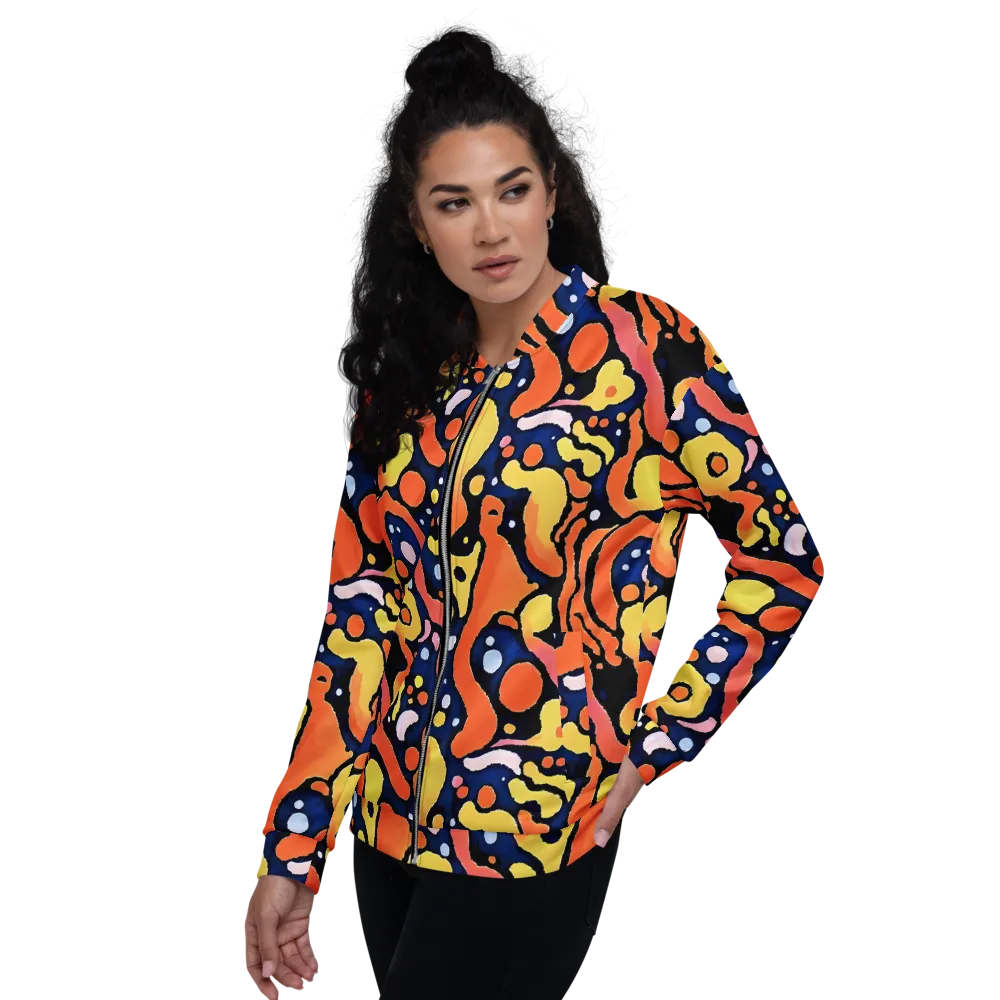 Molten Playground on Bomber Jacket — Left