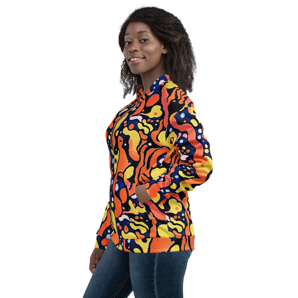 Molten Playground on Bomber Jacket — Left