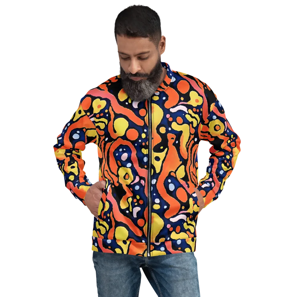Molten Playground on Bomber Jacket — Front
