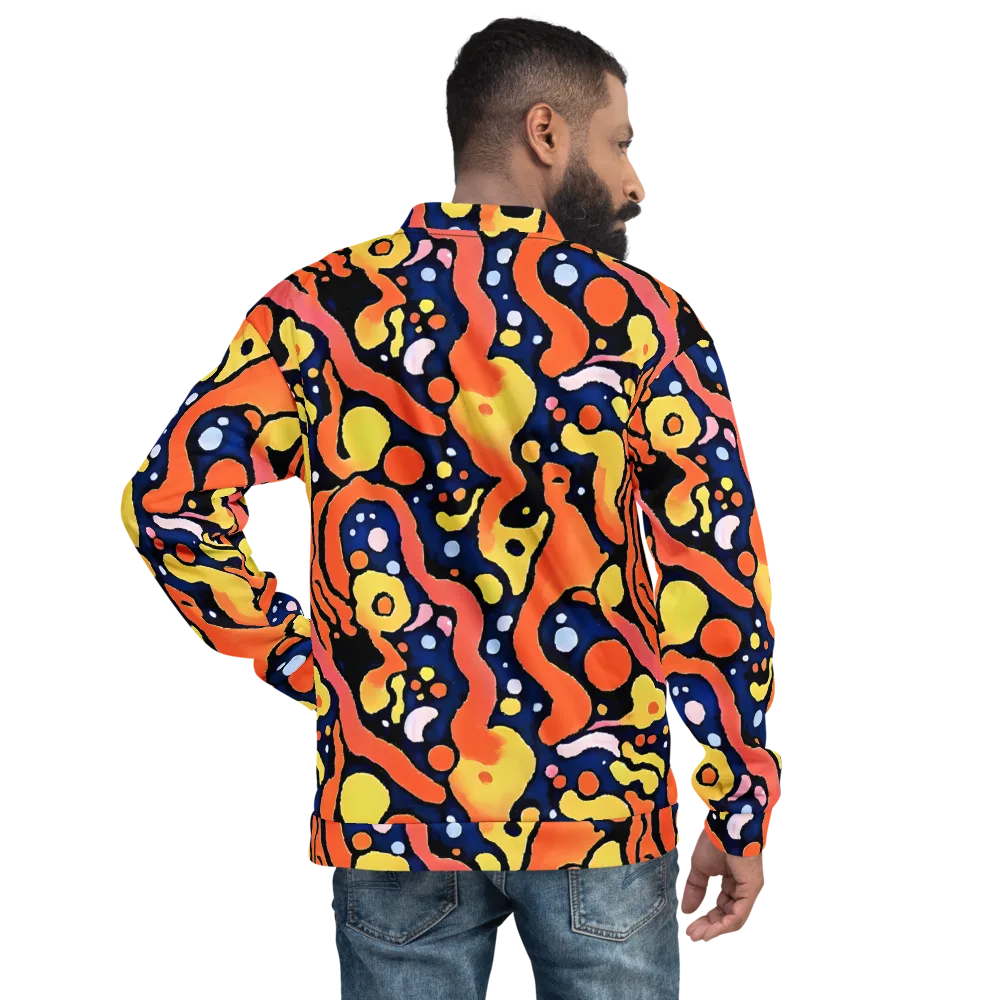 Molten Playground on Bomber Jacket — Back