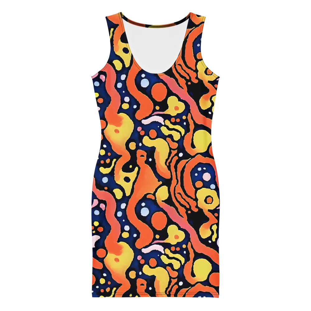 Molten Playground on Bodycon Dress — Front