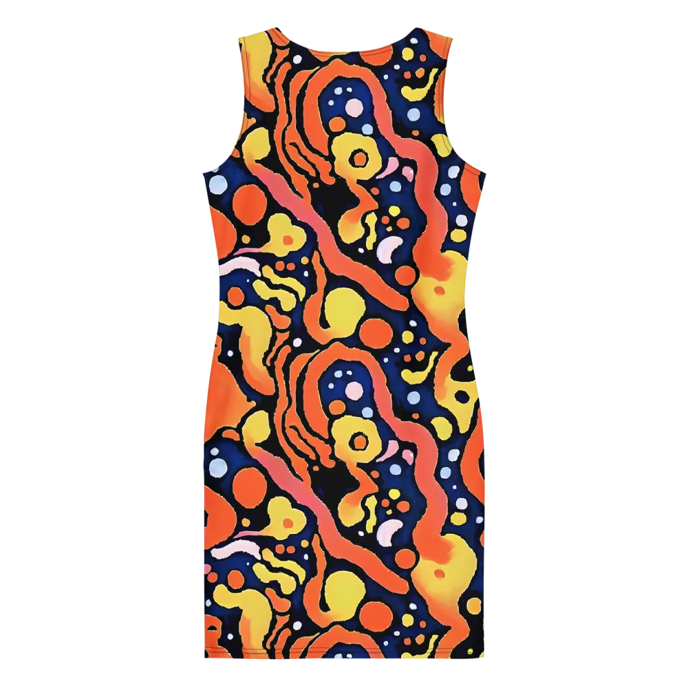 Molten Playground on Bodycon Dress — Back