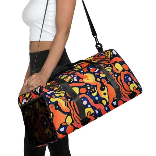 Molten Playground on a Duffle Bag