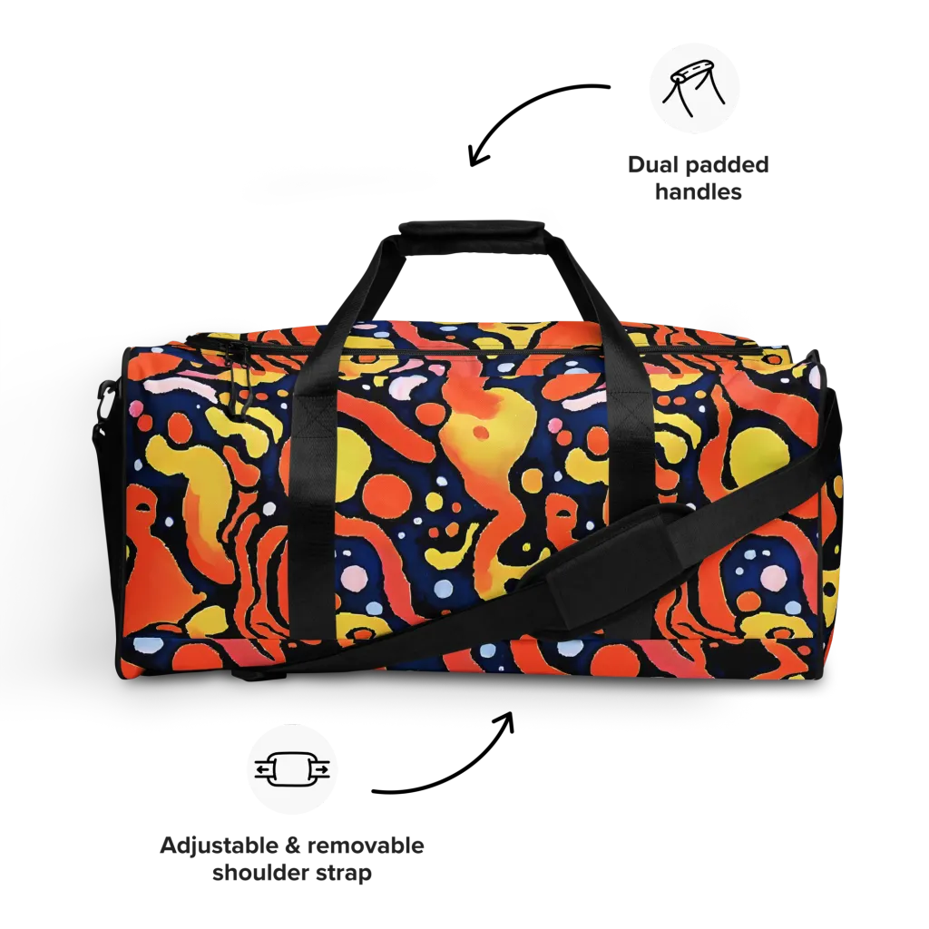 Molten Playground on Duffle Bag — Front