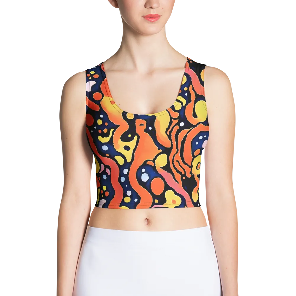 Molten Playground on Crop Top — Front