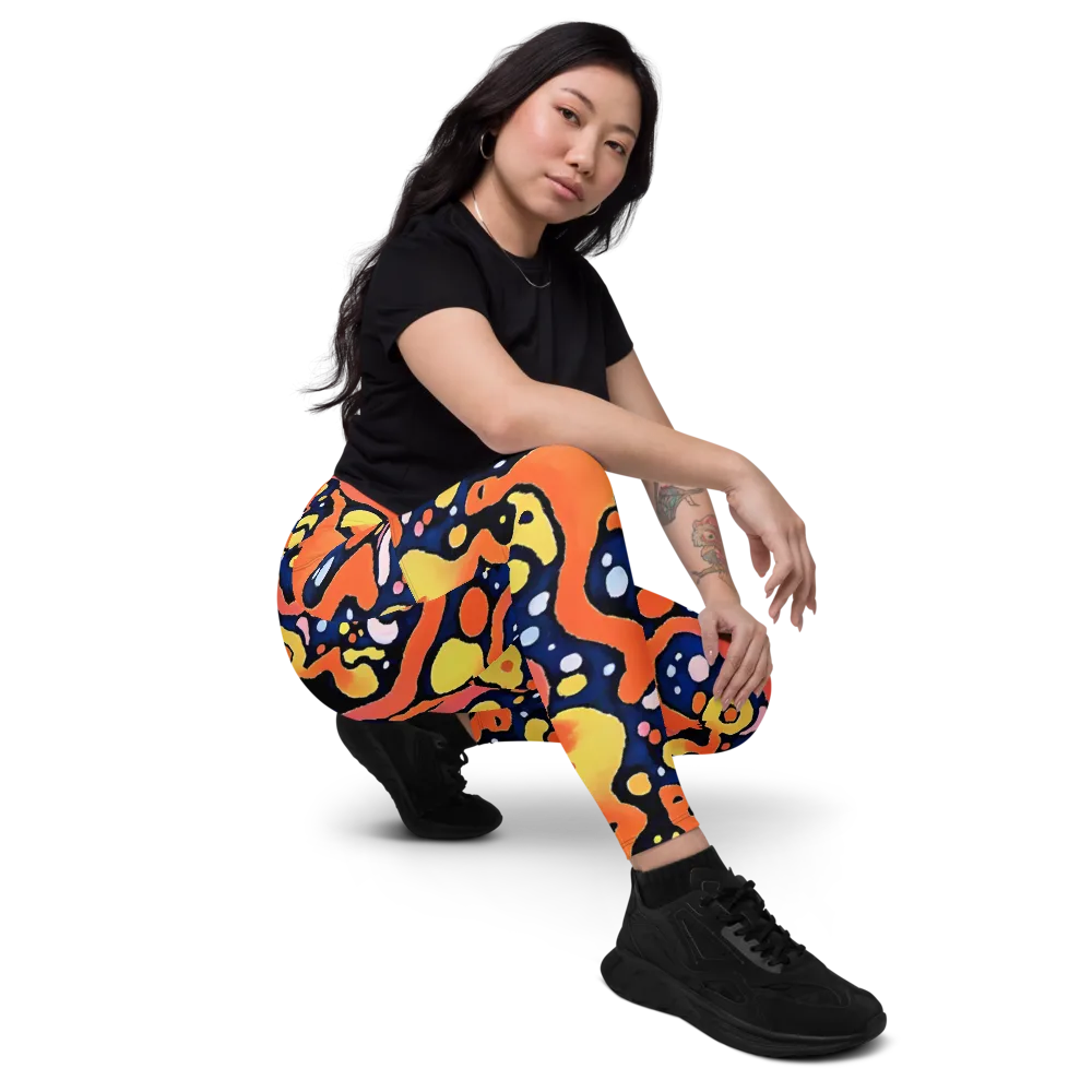 Molten Playground on Leggings with Pockets — Right Front