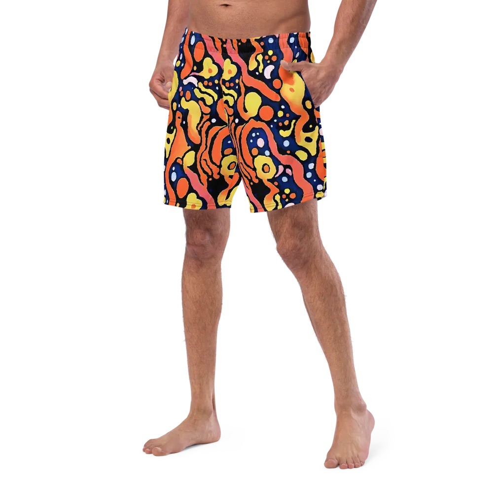 Molten Playground on Swim Trunks — Left Front