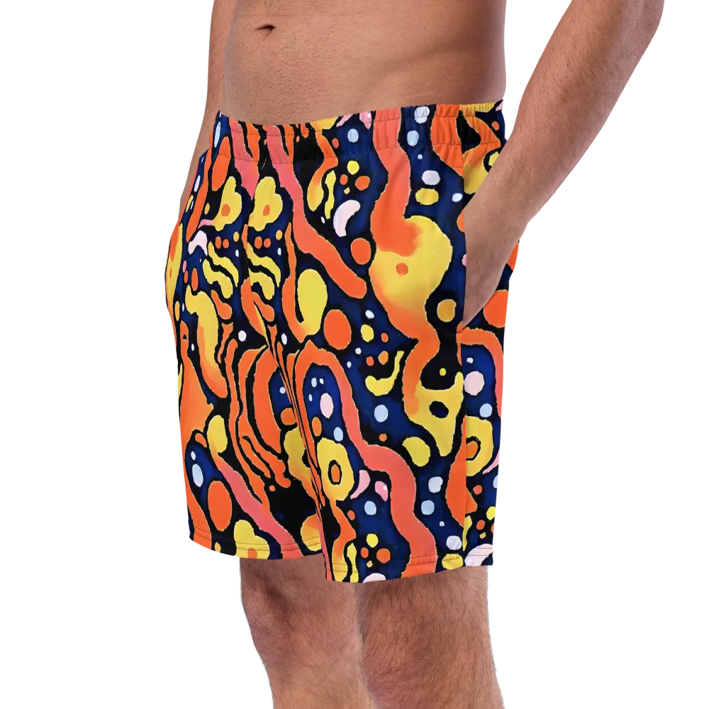 Molten Playground on Swim Trunks — Left Front