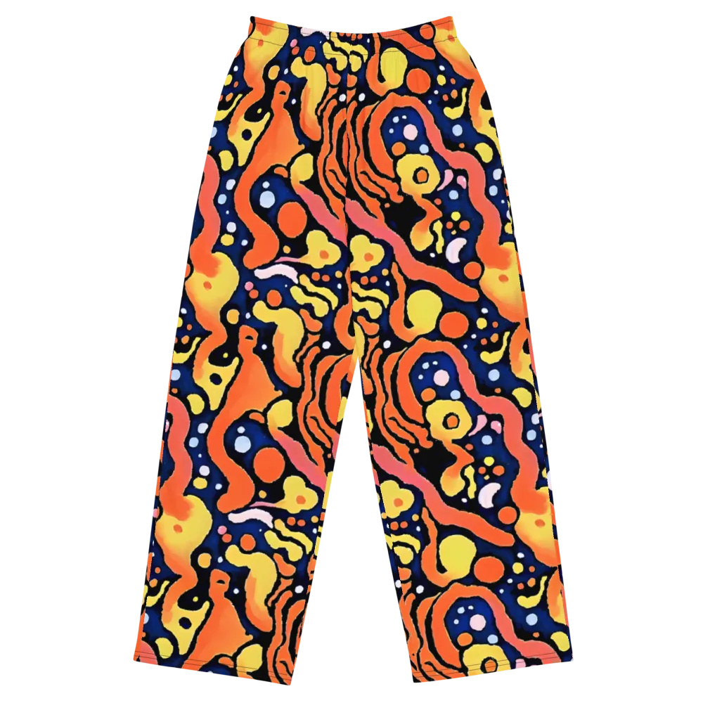 Molten Playground on Wide-Leg Pants — Front