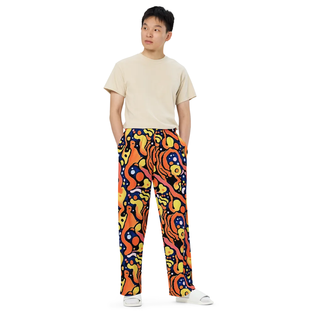 Molten Playground on Wide-Leg Pants — Front
