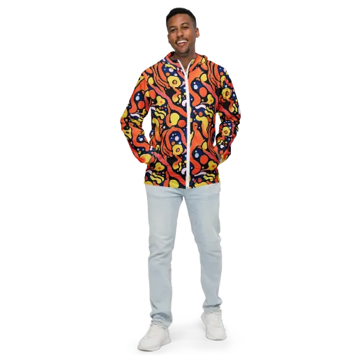 Molten Playground on a Men's Windbreaker