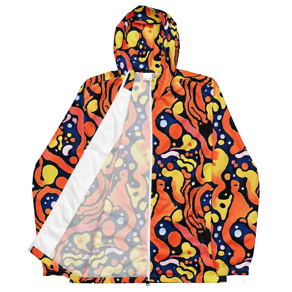Molten Playground on Men's Windbreaker — Front